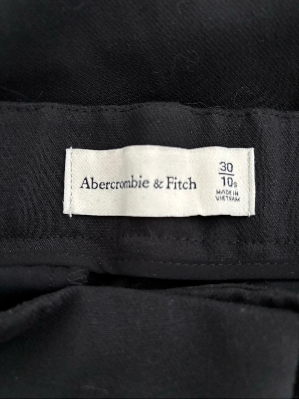 NWT Abercrombie & Fitch Sloan Wide Leg Trousers in Black size 10S